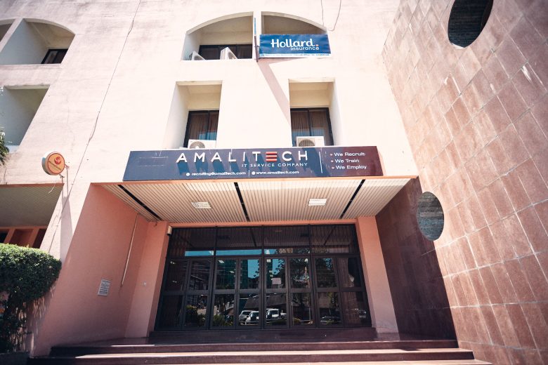 Entrance of the AmaliTech Service Centre in Ghana