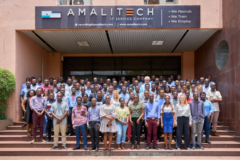 a group of AmaliTech staff