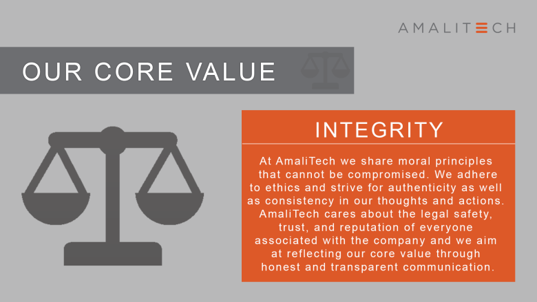 Core Value - Integrity