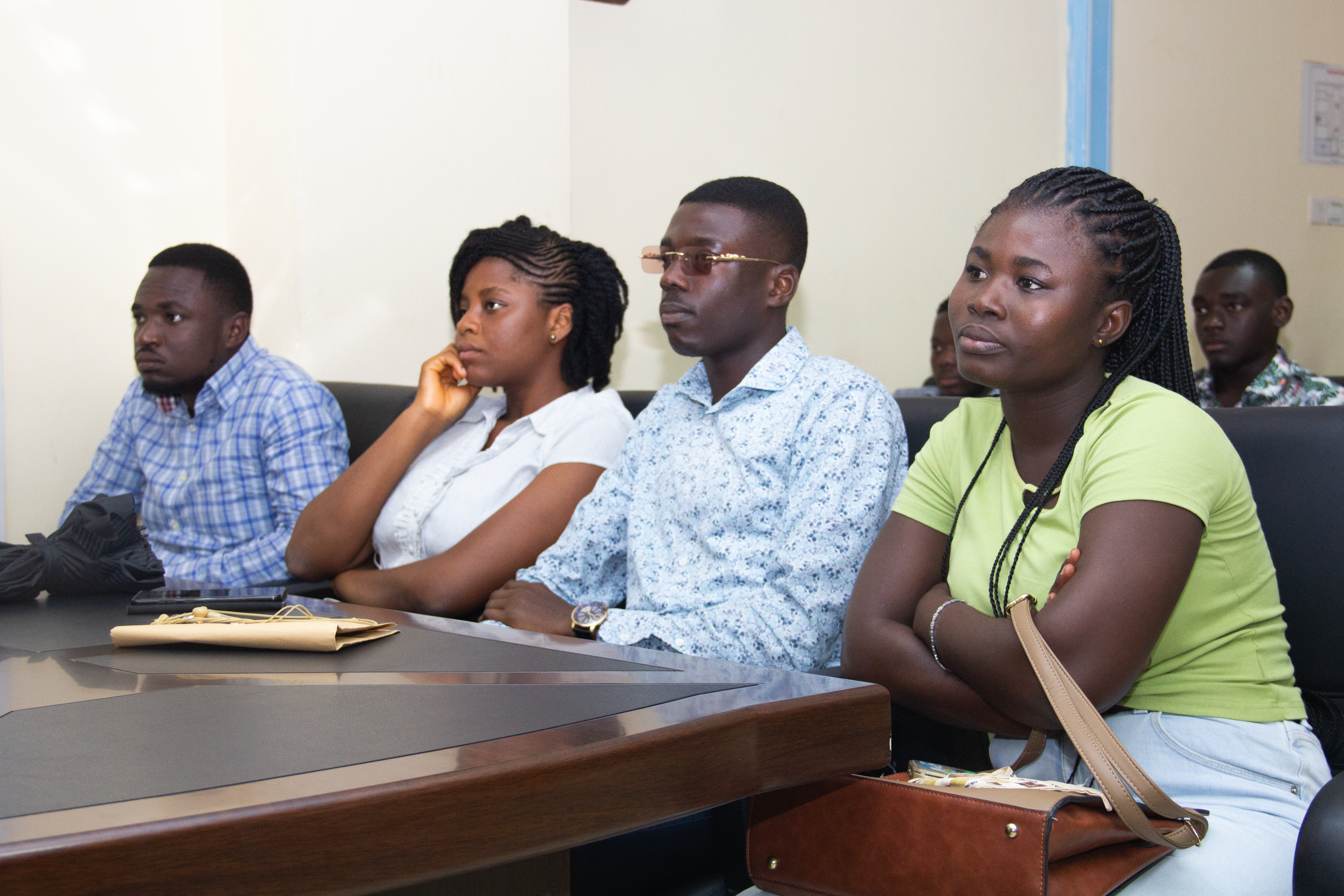 Young tech professionals having their onboarding at AmaliTech office in Takoradi