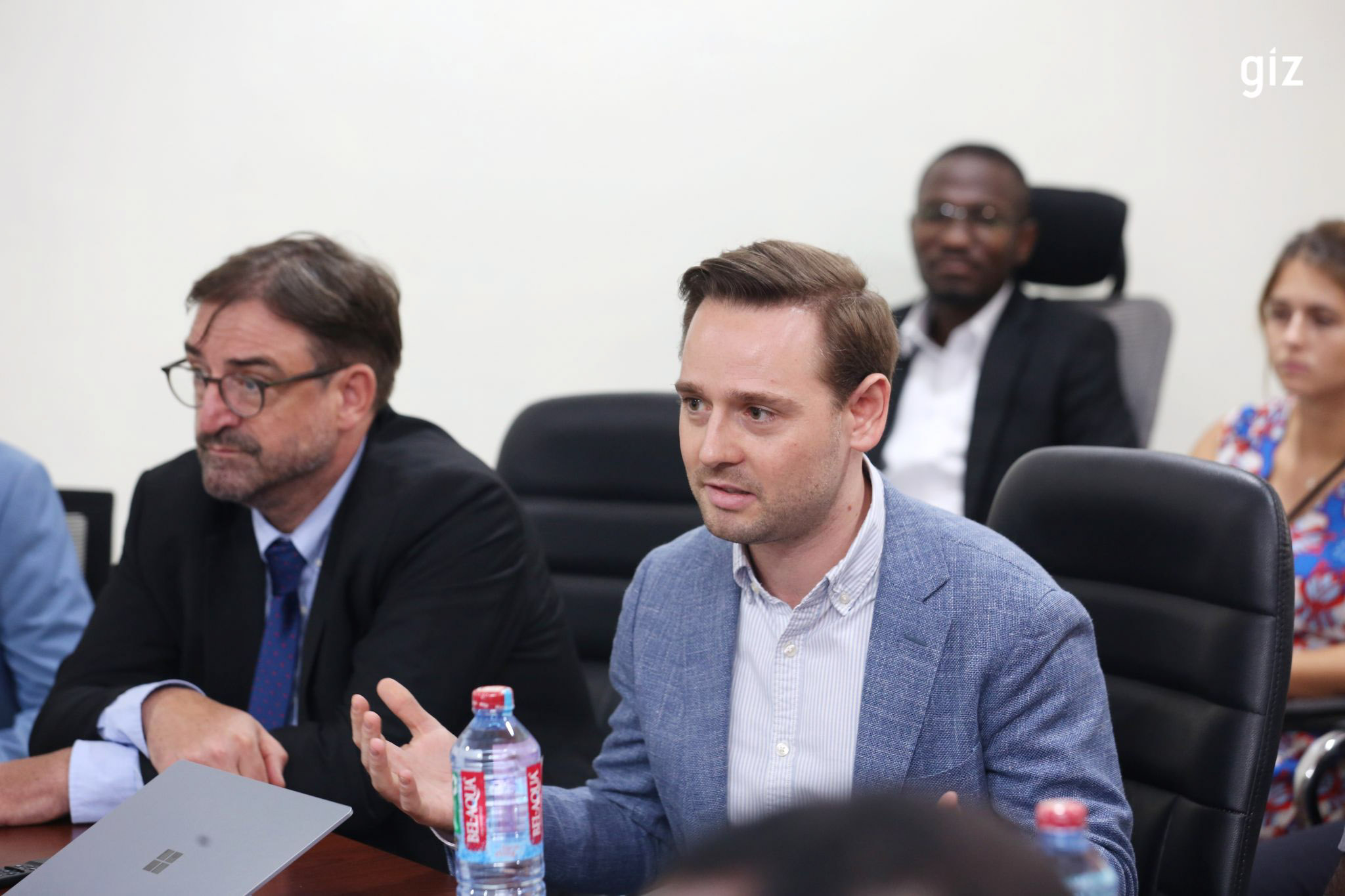 a man leading a discussion